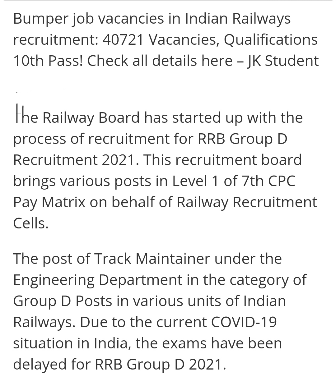 bumper-job-vacancies-in-indian-railways-recruitment-40721-vacancies