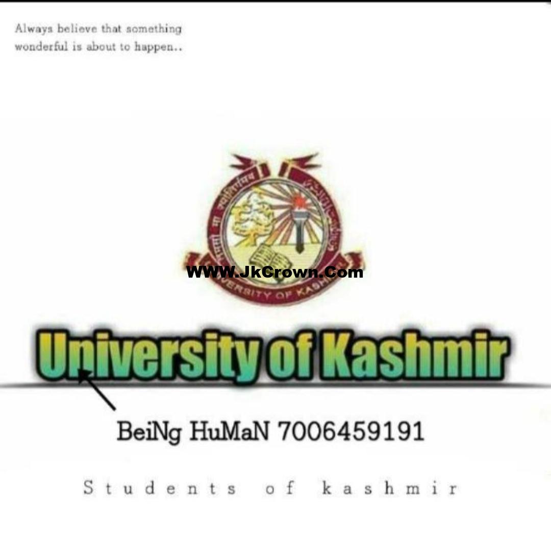 Academic Calendar 2022 Update by University of Kashmir