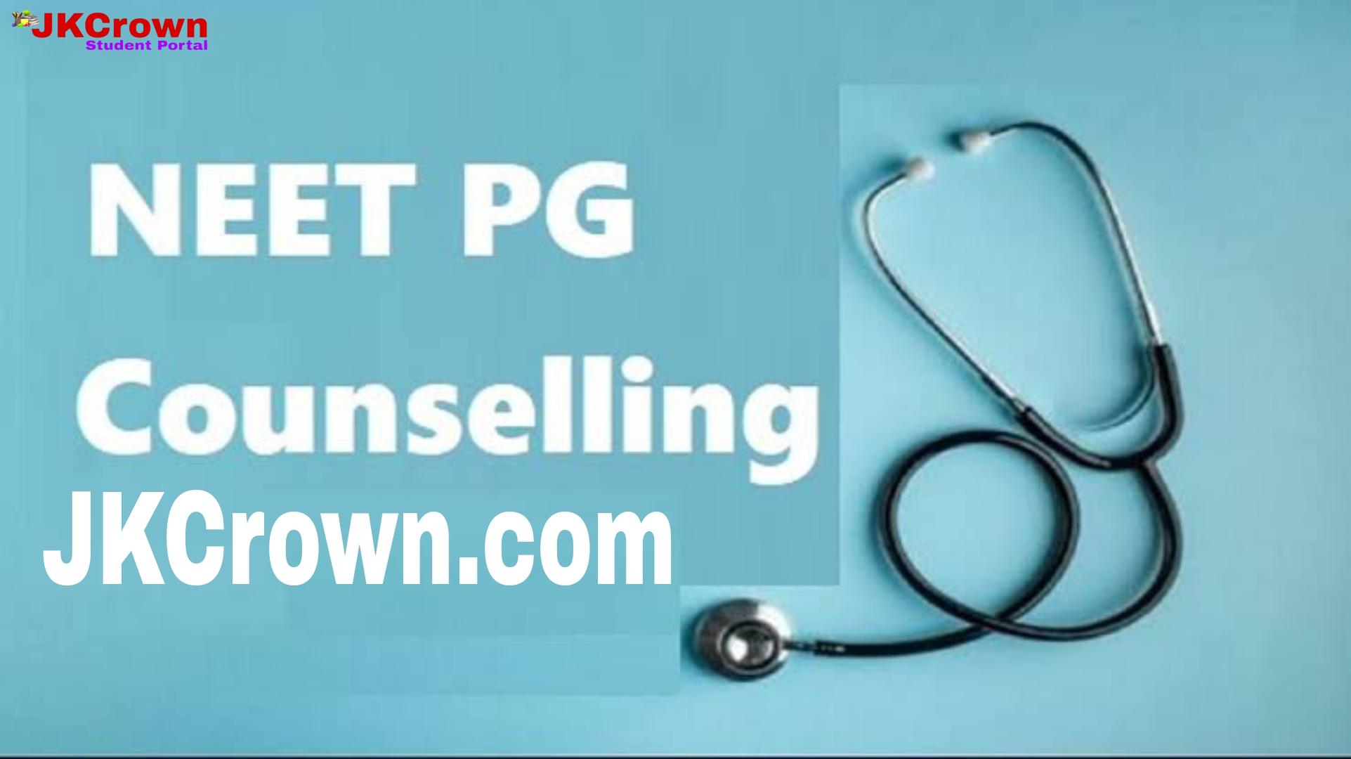 NEET PG 2022 Counselling Schedule