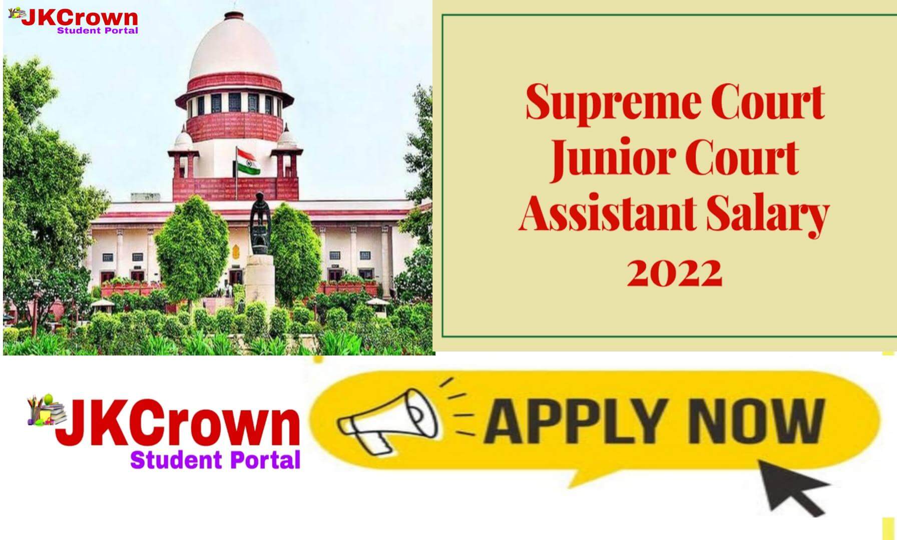 Supreme Court of India Recruitment for Court Assistants