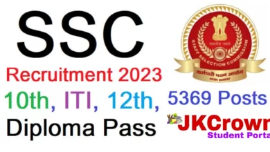 SSC Job Vacancies for 10th